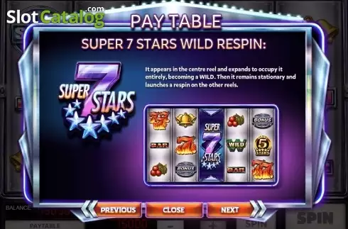 Οθόνη5. Super 7 Stars Κουλοχέρης 