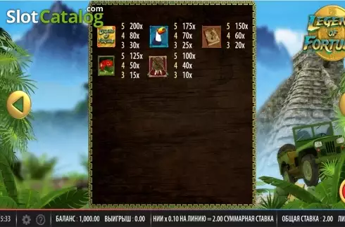 Οθόνη9. Legend of Fortune Κουλοχέρης