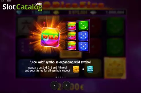 Οθόνη5. 40 Dice Fire Κουλοχέρης
