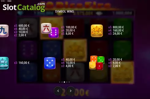 Οθόνη7. 40 Dice Fire Κουλοχέρης