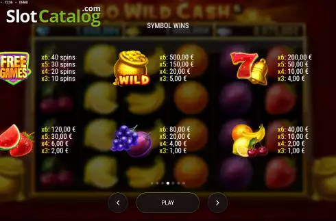 Οθόνη7. 50 Wild Cash Κουλοχέρης
