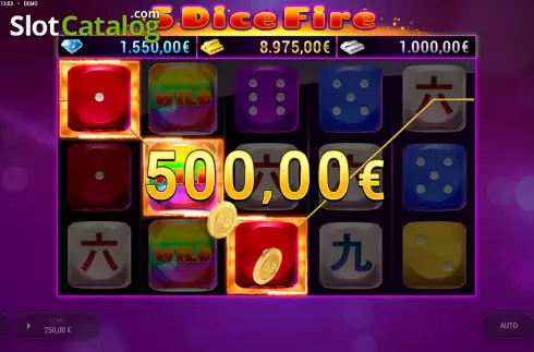 Οθόνη4. 5 Dice Fire Κουλοχέρης