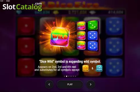Οθόνη5. 5 Dice Fire Κουλοχέρης