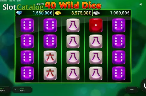 Οθόνη2. 40 Wild Dice Κουλοχέρης