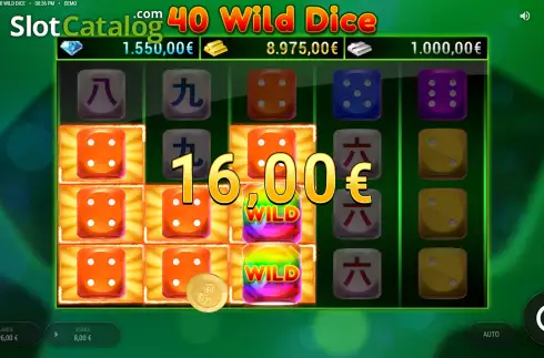 Οθόνη3. 40 Wild Dice Κουλοχέρης