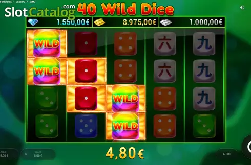 Οθόνη4. 40 Wild Dice Κουλοχέρης