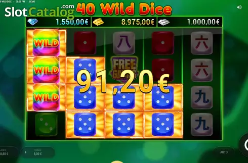 Οθόνη6. 40 Wild Dice Κουλοχέρης