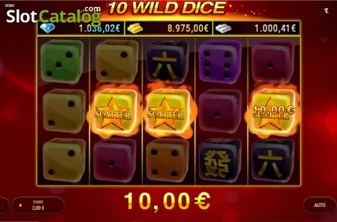 Οθόνη3. 10 Wild Dice (Redstone) Κουλοχέρης
