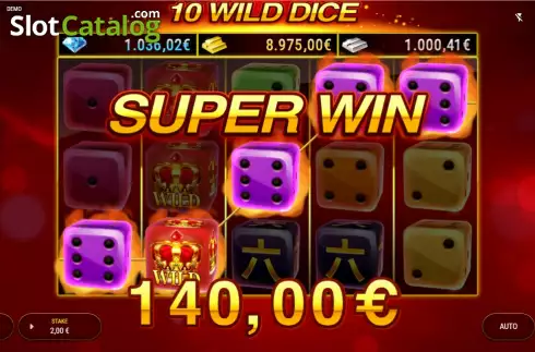 Οθόνη4. 10 Wild Dice (Redstone) Κουλοχέρης
