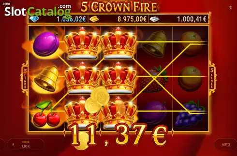 Οθόνη4. 5 Crown Fire Κουλοχέρης