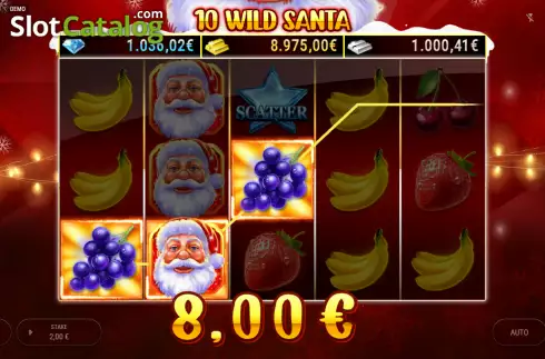 Οθόνη4. 10 Wild Santa Κουλοχέρης