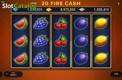 Οθόνη2. 20 Fire Cash Κουλοχέρης