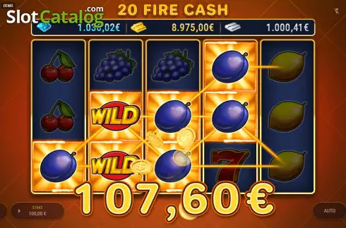 Οθόνη3. 20 Fire Cash Κουλοχέρης