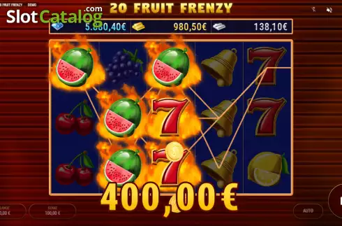 Οθόνη4. 20 Fruit Frenzy Κουλοχέρης