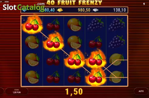 Οθόνη3. 40 Fruit Frenzy Κουλοχέρης