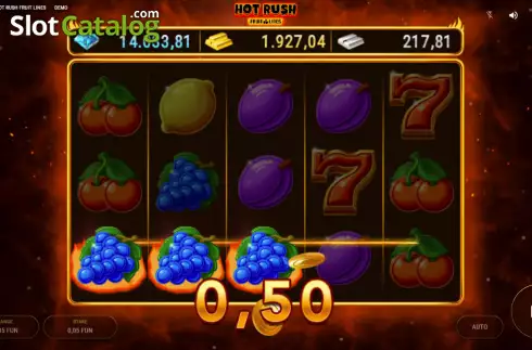 Οθόνη3. Hot Rush Fruit Lines Κουλοχέρης