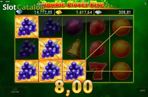 Οθόνη3. Double Clover Fire Κουλοχέρης