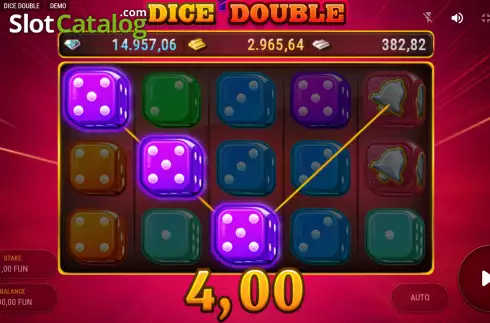 Οθόνη3. Dice Double Κουλοχέρης