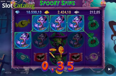 Οθόνη3. Spooky Spins Κουλοχέρης
