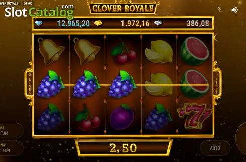 Οθόνη3. Clover Royale Κουλοχέρης 