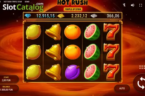 Οθόνη2. Hot Rush Triple Star Κουλοχέρης