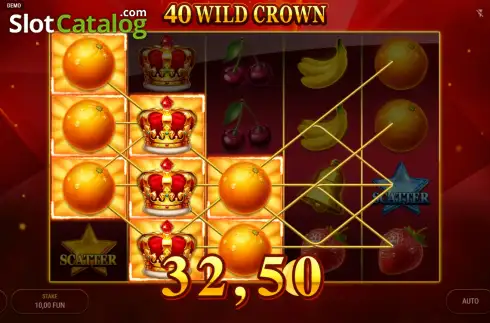 Οθόνη3. 40 Wild Crown Κουλοχέρης 