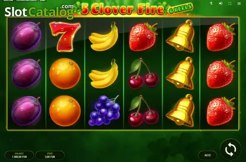 Οθόνη2. 5 Clover Fire 6 Reels Κουλοχέρης 