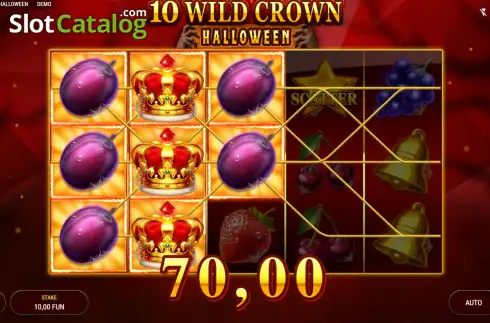Οθόνη3. 10 Wild Crown Halloween Κουλοχέρης