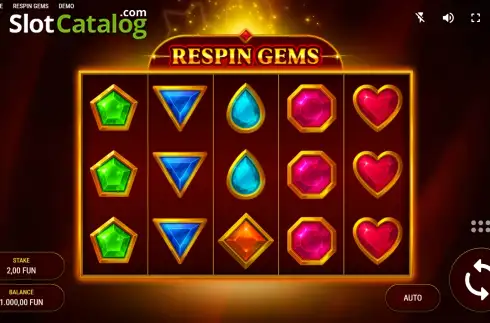 Οθόνη2. Respin Gems Κουλοχέρης 