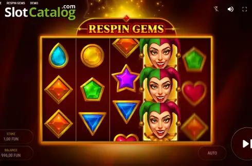 Οθόνη3. Respin Gems Κουλοχέρης 