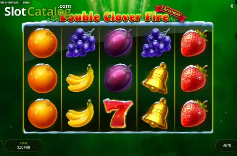 Οθόνη2. Double Clover Fire Christmas Κουλοχέρης 