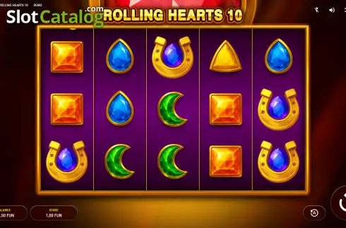 Οθόνη2. Rolling Hearts 10 Κουλοχέρης