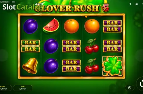Οθόνη2. Clover Rush 5 Κουλοχέρης