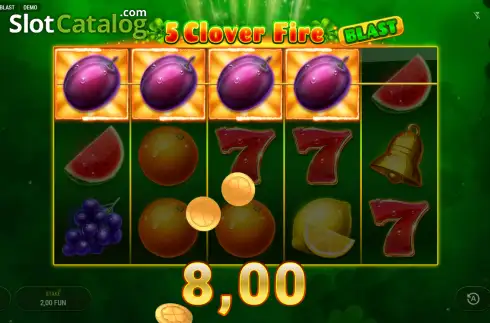 Οθόνη3. 5 Clover Fire Blast Κουλοχέρης 