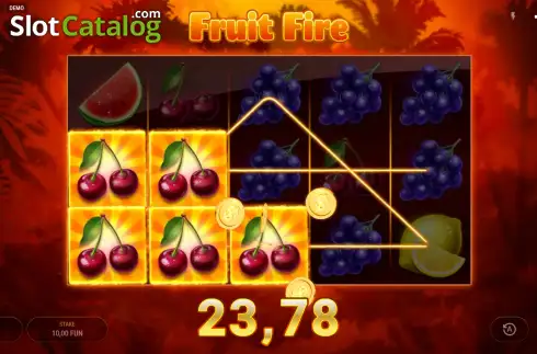 Οθόνη3. Fruit Fire Κουλοχέρης