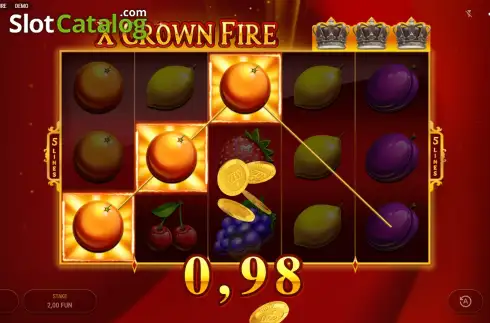 Οθόνη3. X Crown Fire Κουλοχέρης
