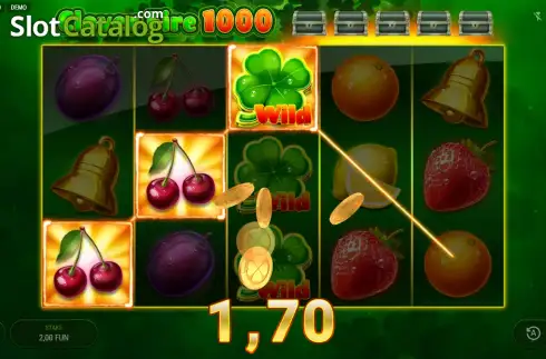 Οθόνη3. Clover Fire 1000 Κουλοχέρης