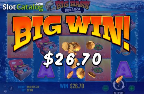 Οθόνη4. Big Bass Bonanza Κουλοχέρης