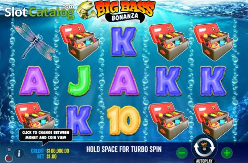 Οθόνη3. Big Bass Bonanza Κουλοχέρης
