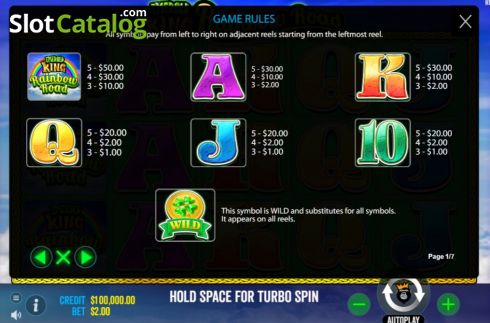 Οθόνη9. Emerald King Rainbow Road Κουλοχέρης