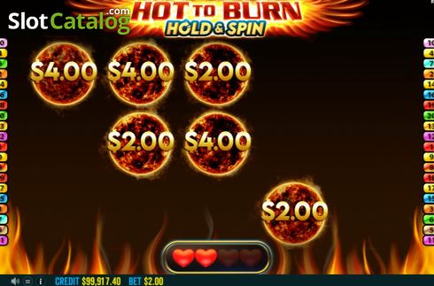 Οθόνη8. Hot To Burn Hold And Spin Κουλοχέρης