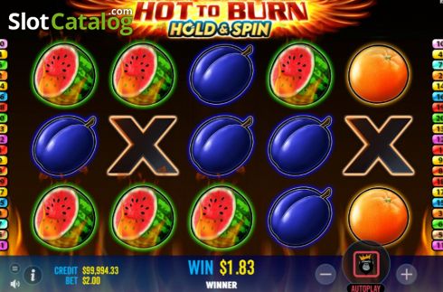 Οθόνη4. Hot To Burn Hold And Spin Κουλοχέρης