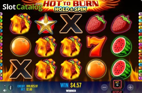 Οθόνη6. Hot To Burn Hold And Spin Κουλοχέρης