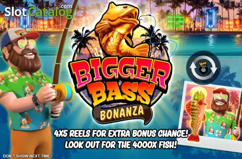 Οθόνη2. Bigger Bass Bonanza Κουλοχέρης