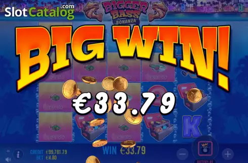 Οθόνη6. Bigger Bass Bonanza Κουλοχέρης