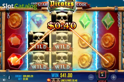 Οθόνη5. Star Pirates Code Κουλοχέρης