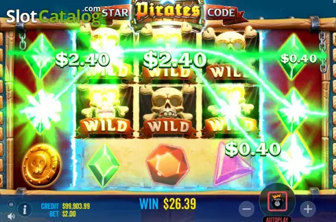 Οθόνη7. Star Pirates Code Κουλοχέρης