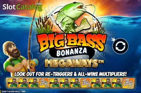 Οθόνη2. Big Bass Bonanza Megaways Κουλοχέρης 