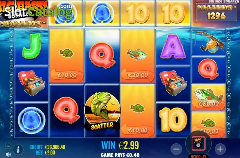 Οθόνη4. Big Bass Bonanza Megaways Κουλοχέρης 