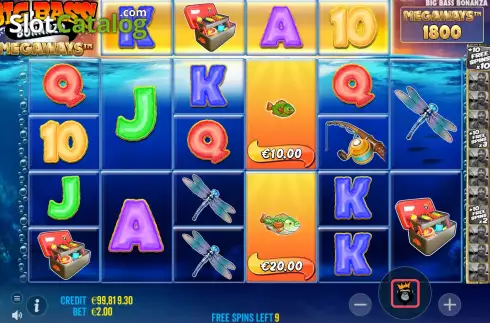 Οθόνη7. Big Bass Bonanza Megaways Κουλοχέρης 